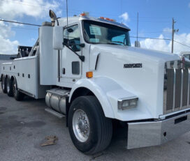 Camiones En Venta 2008 KENWORTH T800 Wrecker Tow Truck, Winch Truck, Miami, Florida